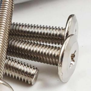OFW 6MM 니켈 6X15 평볼트 가구 연결 목재너트 가구고정 나사볼트