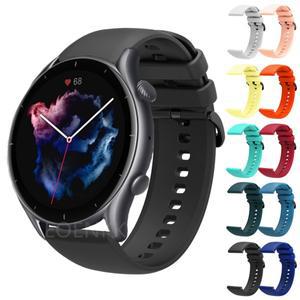 Huami Amazfit GTR 4/3/2/3 Pro 용 22mm 시계 스트랩 Pace Stratos 47mm 스마트 밴드 실리콘 Correa 팔찌