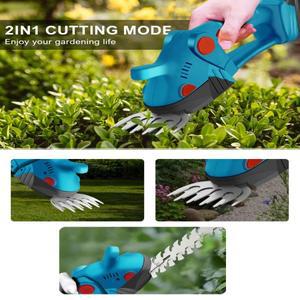정원 Makita 21V 배터리 용 전기 헤지 트리머 듀얼 블레이드 정원 조경 정리기 절단 225mm 잔디 깎기/트리