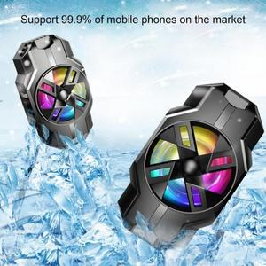 백클립 반도체 휴대폰 쿨러 라디에이터 강력한 냉각 RGB 조명 무소음