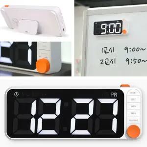 아이스크림몰 클래스 LED 타이머 충전식 무선 교실 디지털 시계 칠판자석부착