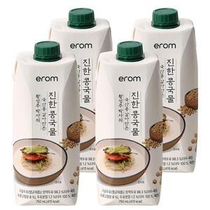이롬 황성주박사의 국산콩 갈아만든 진한 콩국물 750ml 4개-콩물 콩국 콩국수 황성주