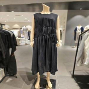 [보니스팍스] 셔링 중심 포인트 민소매 원피스 (B1G25WOP660)