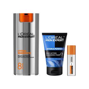 로레알파리 맨 엑스퍼트 멀티액션8 안티에이징 올인원 50ml +아쿠아 클렌징 폼 50ml+수분 or 안티에이징 세럼 22ml