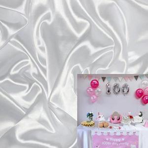 [원단]공단화이트/폴리에스테르100%,돌상커버,테이블보,커튼,의류,드레스,배경지
