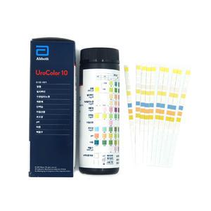 V11 애보트 유로칼라10 소변검사 스틱 10종 100매 / 당뇨 단백뇨 혈뇨 검사키트 시험지