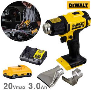 DEWALT 충전열풍기/무선 히팅건 E530-30 (20Vmax 3.0Ah) 2단온도조절 노즐2종 LED작업등/열풍히팅건