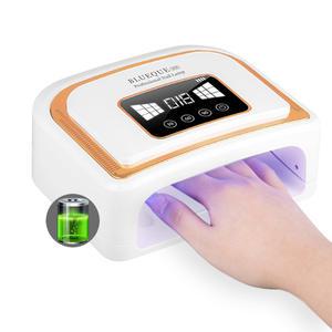 BLUEQUE V10 120w 충전식 무선 고출력 젤 네일 램프