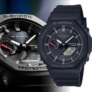 [지샥] G-SHOCK 지얄오크 팔각 블루투스 터프솔라 GA-B2100-1A 전자 군인시계