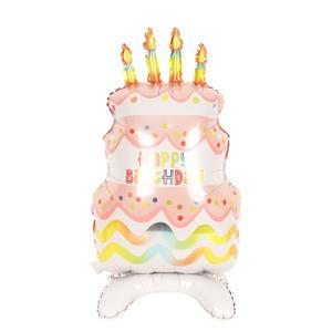 스탠딩 케이크 생일 파티 호일 은박 풍선