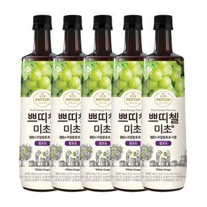 쁘띠첼 미초 청포도 900ml x 5개