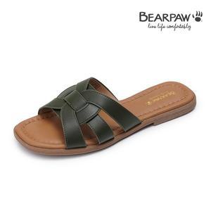 [베어파우](신세계 사우스시티)(BEARPAW) 슬리퍼 ADRIANA 카키 K2258108QBW