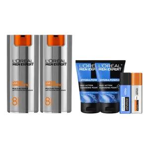 로레알파리 맨 엑스퍼트 멀티액션8 안티에이징 올인원 50ml 2개 +아쿠아 클렌징 폼 50ml 2개+수분 or 안티에이징 세럼 22ml 2개
