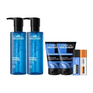 로레알파리 맨 엑스퍼트 이드라파워 쿨링 올인원 120ml 2개 +아쿠아 클렌징 폼 50ml 2개+수분 or 안티에이징 세럼 22ml 2개