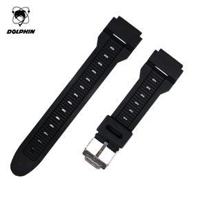 돌핀 MRP950-1 블랙 19mm 교체용 폴리 우레탄 시계밴드 시계줄 스트랩