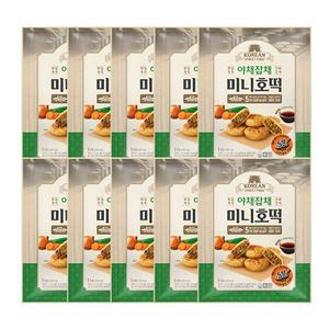 [얌얌노리][대용량 10봉] 야채잡채 미니호떡 1kg x 10개 / 냉동 간편식 잡채호떡 간식·안주용