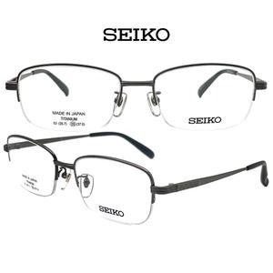 SEIKO 반무테 패션 명품 일제 세이코 SJ9017 그레이 경량 가벼운 티타늄 안경 안경테