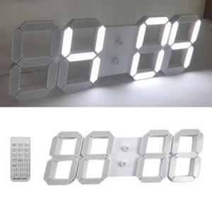 시그마 3D LED 벽시계 집들이선물 리모컨 디지털 온도 무소음 전자시계 알람  SM-284