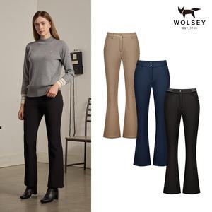 [최초가139000원][Wolsey] 울시 여성 세미 부츠컷 기모본딩 팬츠 3종