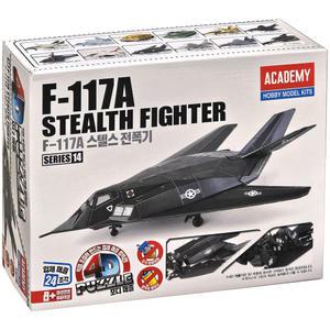 포디퍼즐 F-117A 스텔스 전폭기 조립 아카데미과학 프라모델 4D퍼즐 80190