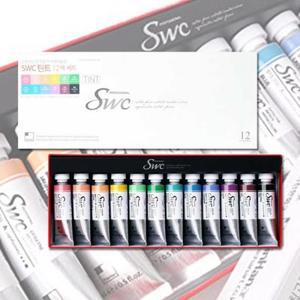 HGR 신한 SWC 수채화 물감set 15ml 12색(틴트계열)