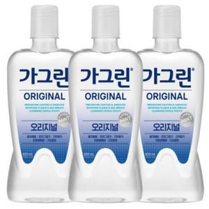 가그린 오리지널 구강청결제 820ml 3개