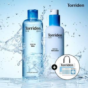 [토리든][2종세트]다이브인 포맨 스킨 300ml+젤로션 200ml +(쇼핑백+올인원 2ml X10매 증정)