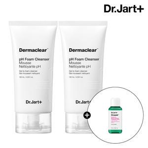 닥터자르트 더마클리어 pH 폼 클렌저 120ml 2개(+시카페어 트리트먼트 로션 15ml)