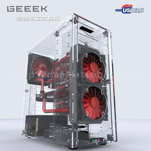 컴퓨터 케이스 게이밍 본체 투명 오픈형 조립 PC 뚜껑