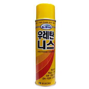 우레탄 일신 스프레이 광택제 니스 광택용 420ml 작업