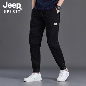 JEEP SPIRIT 봄가을용 남성 일자 카고 작업팬츠