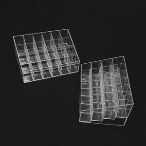 투명 아크릴 24구 립스틱 정리대 아크릴화장품정리함 립스틱정리함 화장품수납 브러쉬정리함 립스틱보관함