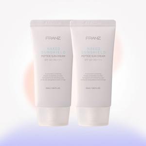 23)_^프란츠 네이키드 선쉴드 펩타이드 선크림 50ml 2개/최화정선크림