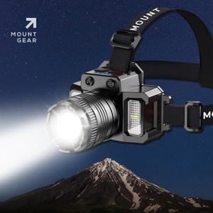 LT02 충전식 LED 경량 헤드랜턴 1500mAh 안전모 헤드라이트 등산 캠핑 낚시 생활방수