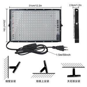 216 LED UV 플러드 라이트 자외선 무대 램프 형광 블랙 DJ 디스코 파티 300W 395nm 팩