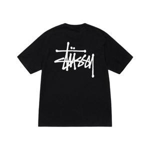 스투시 베이직 스투시 티셔츠 블랙 2024 Stussy Basic Stussy T-Shirt Black 2024