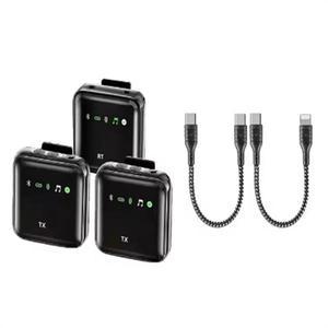 ABSQ-2.4G 무선 라 발리에 마이크 시스템 오디오 녹화 안드로이드/카메라/노트북 용  블루투스