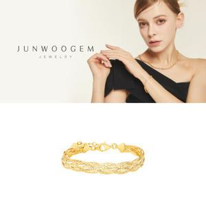 준우젬 실버925 브리앙 트위스트 체인 팔찌