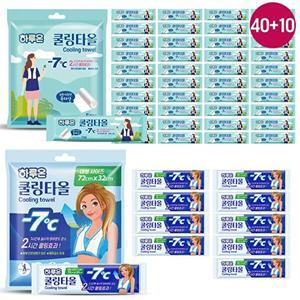 [하루온]하루온 -7℃ 쿨링타올 바디시트 (일반)40매+(대)10매