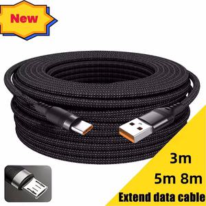 GEEKI 스마트폰 휴대폰 충전 케이블 범용 USB C 5A 초고속 3m 5m 8m 아이폰 호환 15 용 데이터 확장 삼성