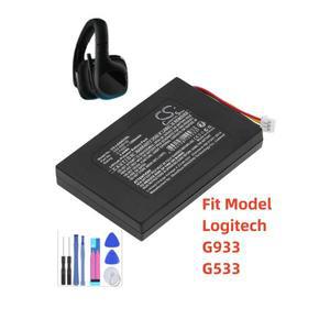 로지텍 G933 용 무선 헤드셋 배터리 533-000132 용량 1200mAh 4.44Wh 타입 리튬 폴리머 3.70V