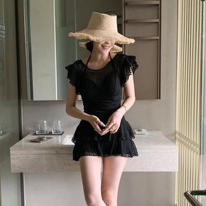 [메이블루] 프릴도트 원피스 수영복 빅사이즈