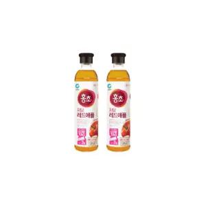 청정원 홍초 저당 레드애플 900ml 3개