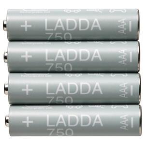 LADDA 라다 충전지 HR03 AAA 1.2V 750mAh/베터리 충전기/충전 건전지/AAA 건전지