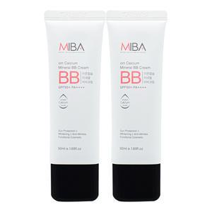 미바 이온칼슘 미네랄 비비크림 50mlx2개 BB크림 톤업 자외선차단 3중기능성 화장품