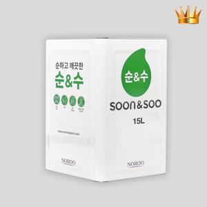 노루페인트 순앤수100 플러스 15L 백색 친환경 인테리어 내부용 수성
