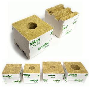 암면블럭 그로단 락울 블럭 유알 암면 블록 매트 플러그 양액 수경 재배 배지 (rock wool block)