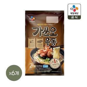 [CJ제일제당]CJ 가쓰오 우동 2인분(466.6g) x6개