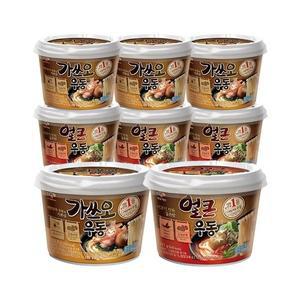 [CJ제일제당]CJ 가쓰오 우동 한그릇 x4개+얼큰우동 한그릇 x4개