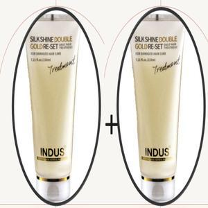 [기타]인더스 실크 샤인 더블 골드 리셋 210ml+210ml (트리트먼트+에센스) 2개
